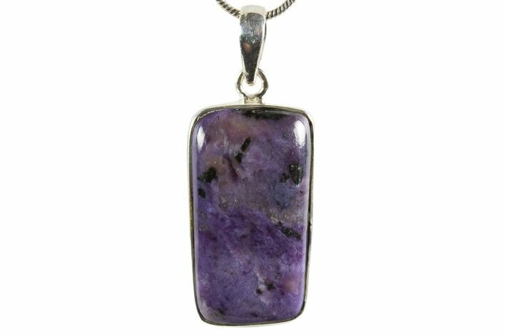 Siberian Charoite Pendant (Necklace) - Sterling Silver #339683